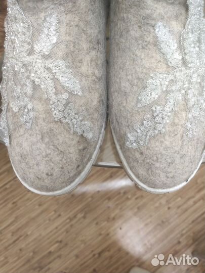 Валенки с вышивкой на подошве 40-42