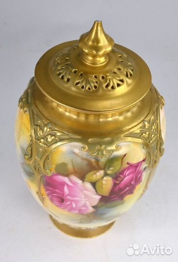 Ваза-ароматница, роспись, Royal Worcester, 1937 г