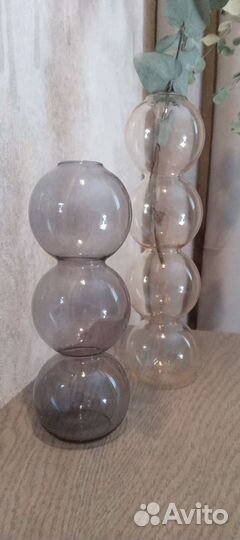 Ваза для цветов стекло, новая