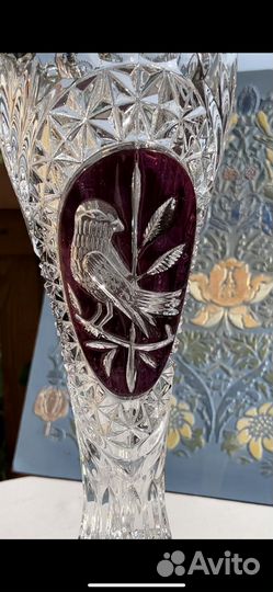 Хрустальная ваза для цветов.Германия