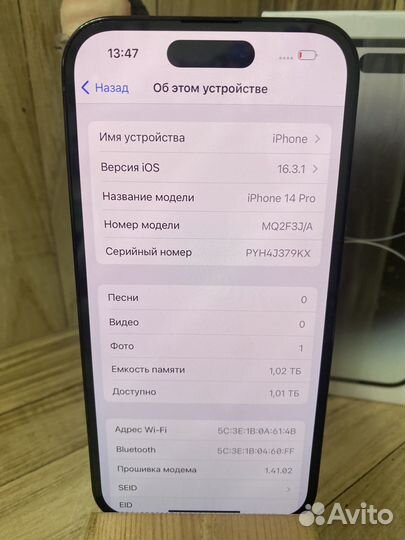 iPhone 14 pro 1tb black Новый Активированный