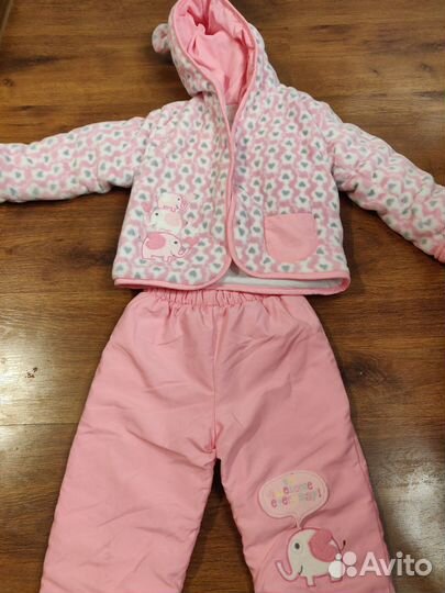 Теплый костюм на девочку