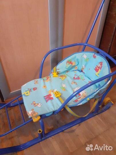 Детские санки с колесами