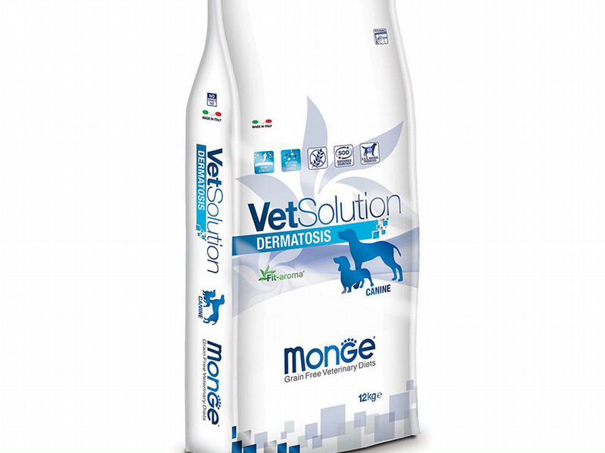 Monge (монж) VetSolution Dog Dermatosis, диета для