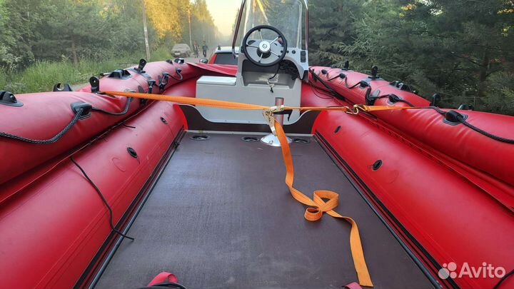 Лодка пвх Фрегат 550 FM Jet (фм Джет) Красный