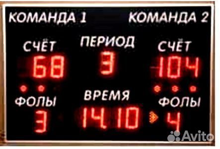 Табло баскетбольное электронное 1000