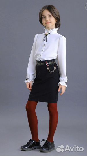 Новые черные школьные юбки Маленькая леди