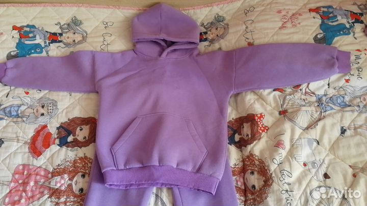 Костюм спортивный детский теплый (размер 140)