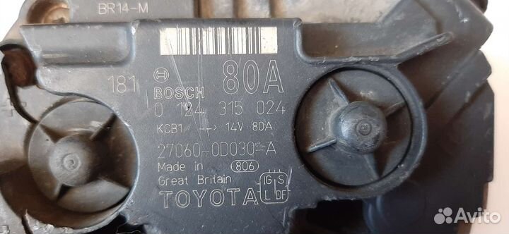 Генератор toyota corolla e12 1zz 270600d030a