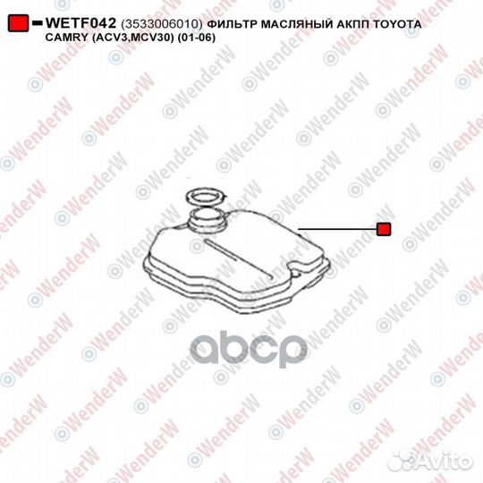 Фильтр масляный АКПП wetf042 WenderW