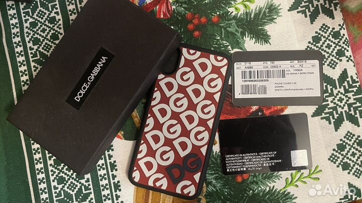 Чехол D&G для iPhone X, XS