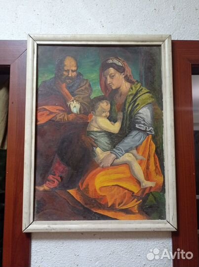Продам картину маслом. святое семейство