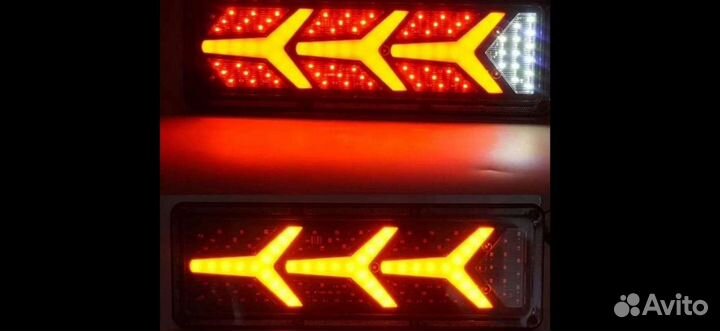 Фонарь задний Газель LED Диод 12В 2шт