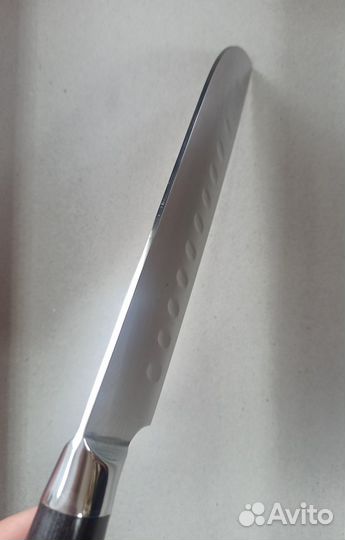 Нож кухонный Santoku, лезвие 18 см, рукоятка pakka