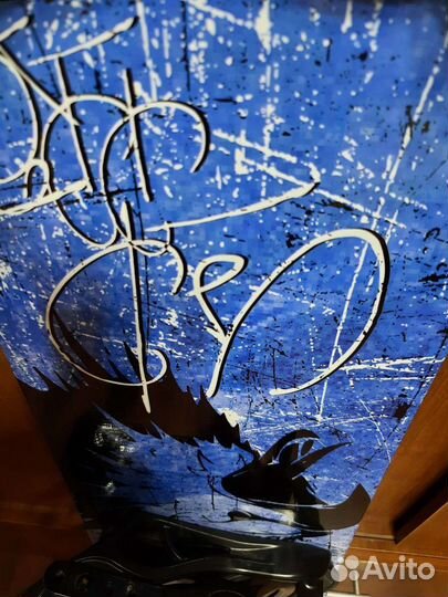 Сноуборд с креплениями(ремешковое)