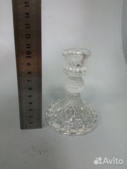 Подсвечник хрусталь стекло