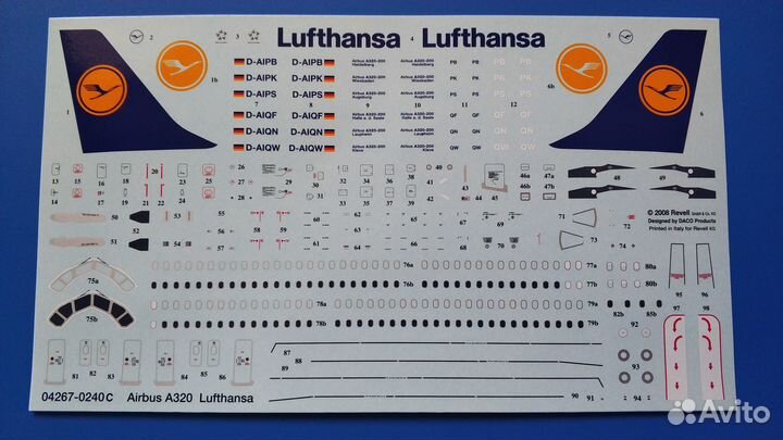 Revell 04267 Airbus A320 Lufthansa 1/144