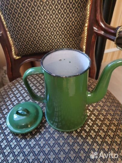 Чайник кофейник заварник эмалированый СССР 1957 г