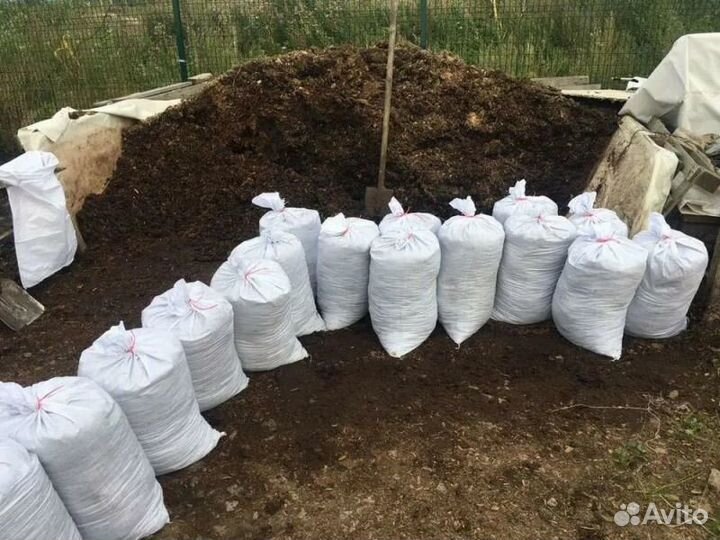 Навоз перегной в мешках