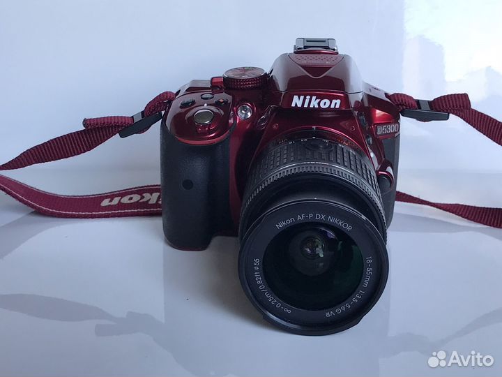 Nikon d5300 red kit 18-55 af-p