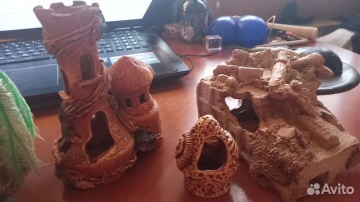Аквариумы. Два. Декор, керамика. Одним лотом