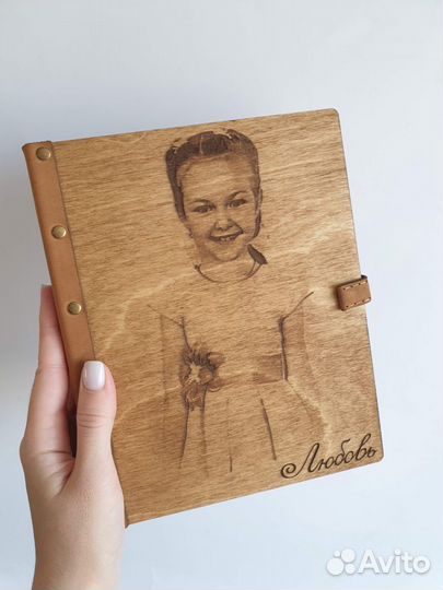 Блокнот с гравировкой фото