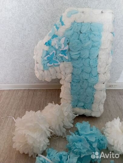 Цифра 1 на годик из фетра