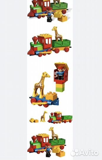 Lego duplo паровоз зоо