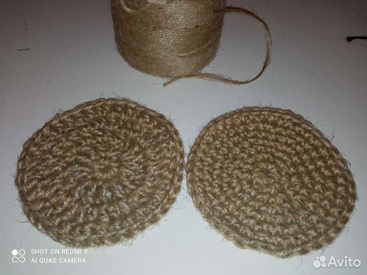 Эко-губки, подставки/салфетки из джута