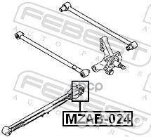 Сайленблок задней продольной тяги (mazda 626 GF