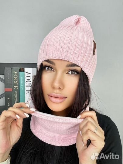 Шапка и снуд женские