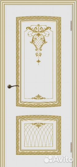 Двери белые с золотом в рассрочку
