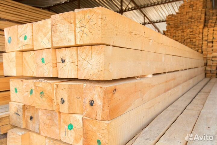 Строганный брус камерной сушки 140х140мм, гост