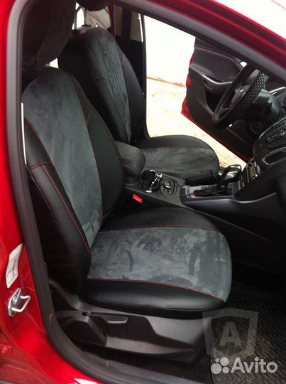 Чехлы на Honda Fit (2001-2013 г.в.) (экокожа+алька