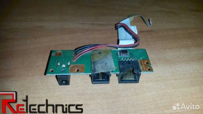 Плата вывода разъёмов питания, rj-45, rj-11 ноутб