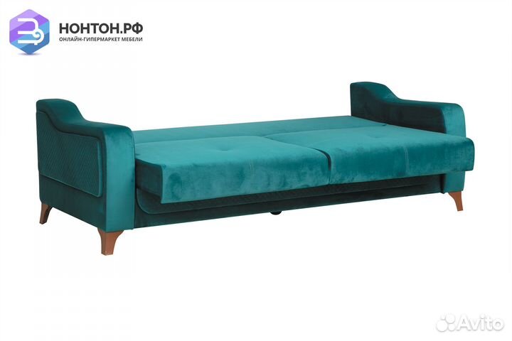 Диван книжка Дуглас 3-х местный зеленый