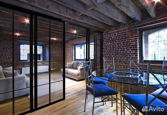 Перегородки из стекла Лофт