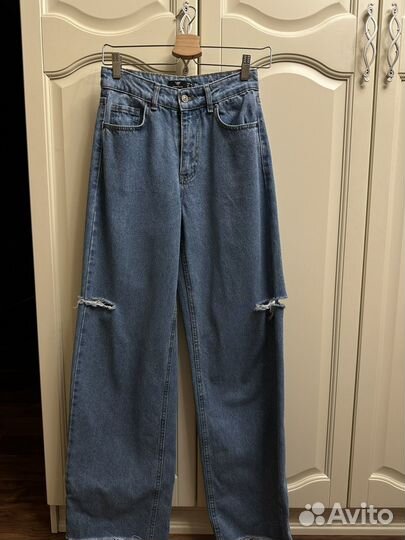 Джинсы синие женские