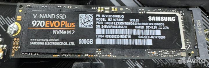 Samsung EVO Plus 500GB ssd m.2 гарантия