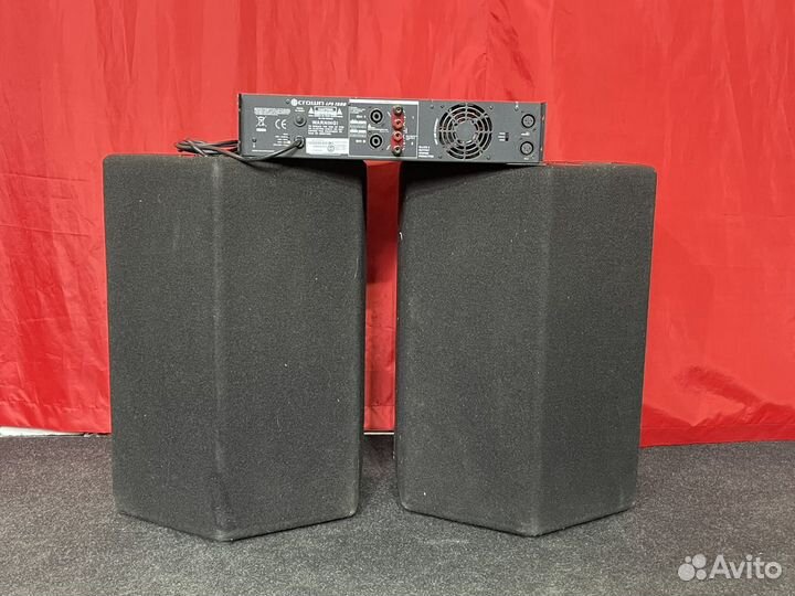 Усилитель Crown + 2 колонки Jbl