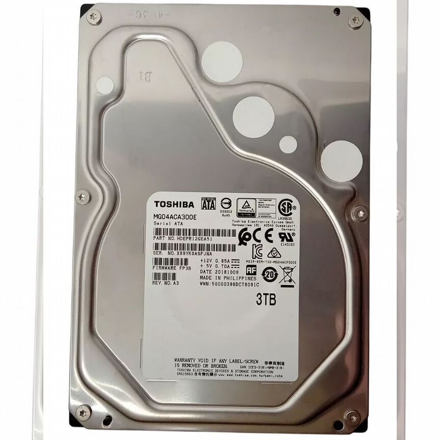 [MG04ACA300E] Жесткий Диск Toshiba 3tb Sata3 3,5" Mg04aca300e