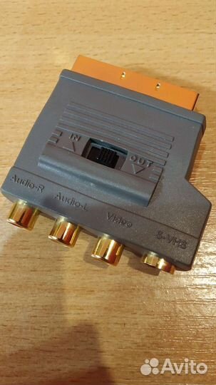 Адаптер Scart - 3xRCA +svhs переключатель