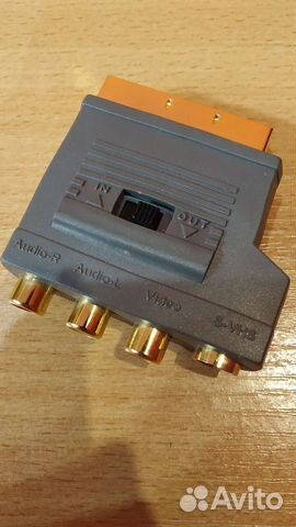 Адаптер Scart - 3xRCA +svhs переключатель