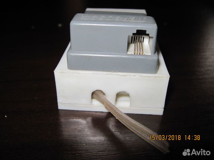 Телефонная розетки с переходом на RJ