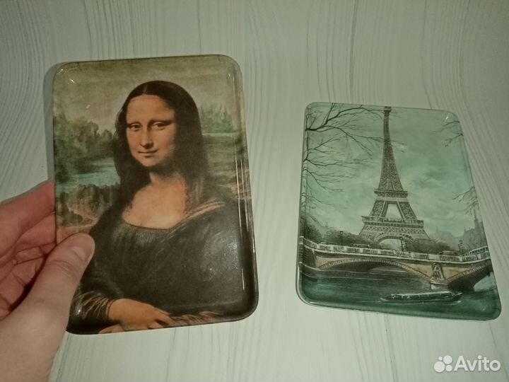 Переливные календарики СССР шкатулка веер