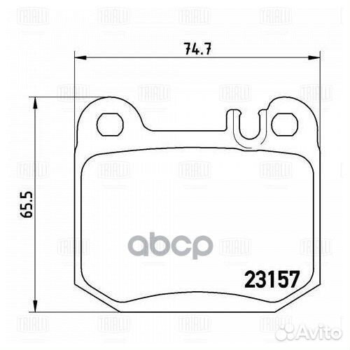 Колодки торм. для а/м Mercedes ML (W163) (98)