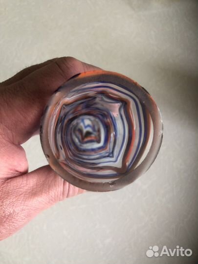 Рог цветное стекло