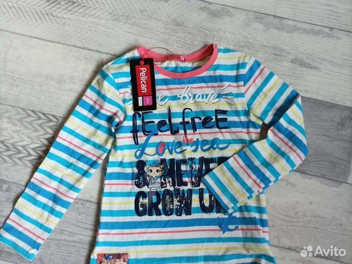 Футболка детская для девочки 104-116