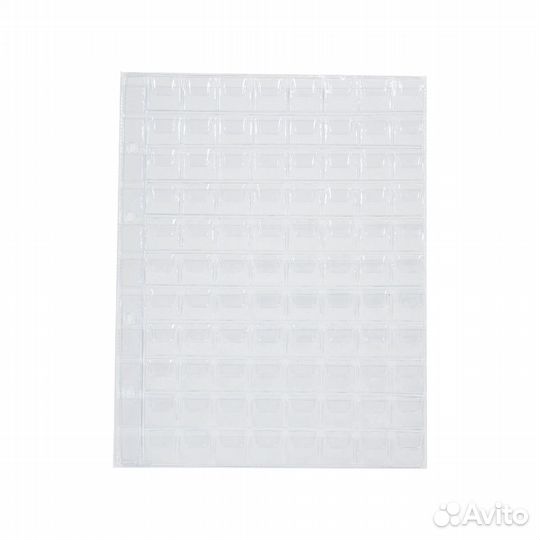 Лист для монет 200х250мм с клапанами на 88 ячеек 2