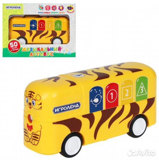 Автобус музык.,инерц.,сенсорн.,с проектор